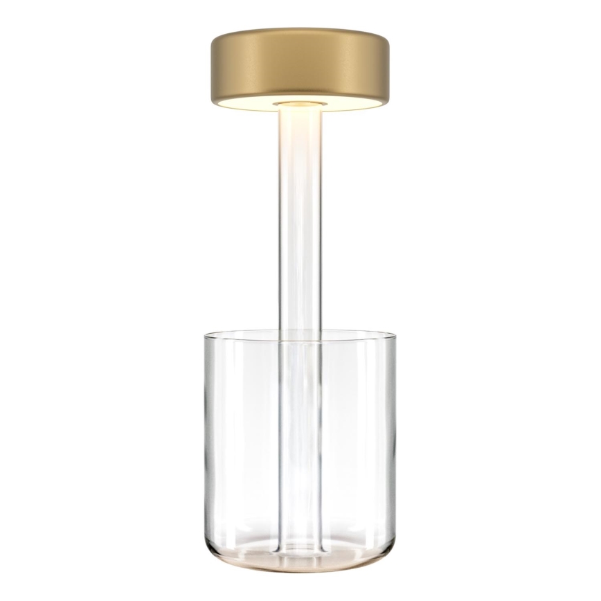 Maytoni MOD229TL-L3G3K1 - LED Димируем акумулаторен преносим настолна лампа LED/3W/5V 2200-4000K златист/прозрачен