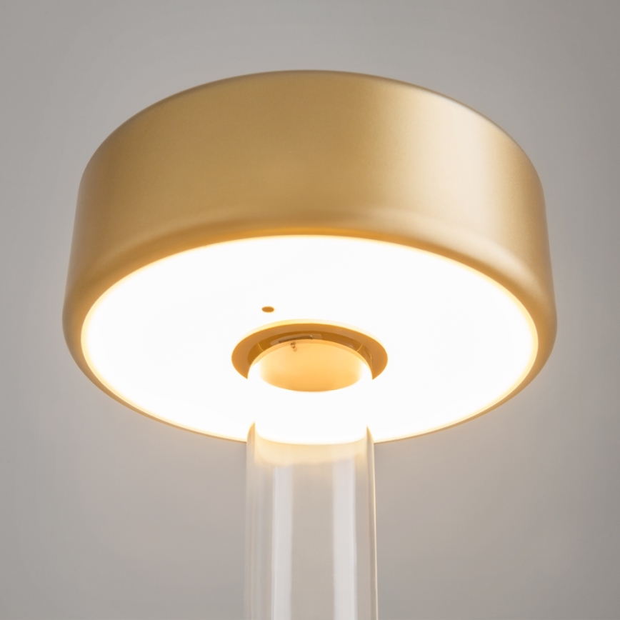 Maytoni MOD229TL-L3G3K1 - LED Димируем акумулаторен преносим настолна лампа LED/3W/5V 2200-4000K златист/прозрачен