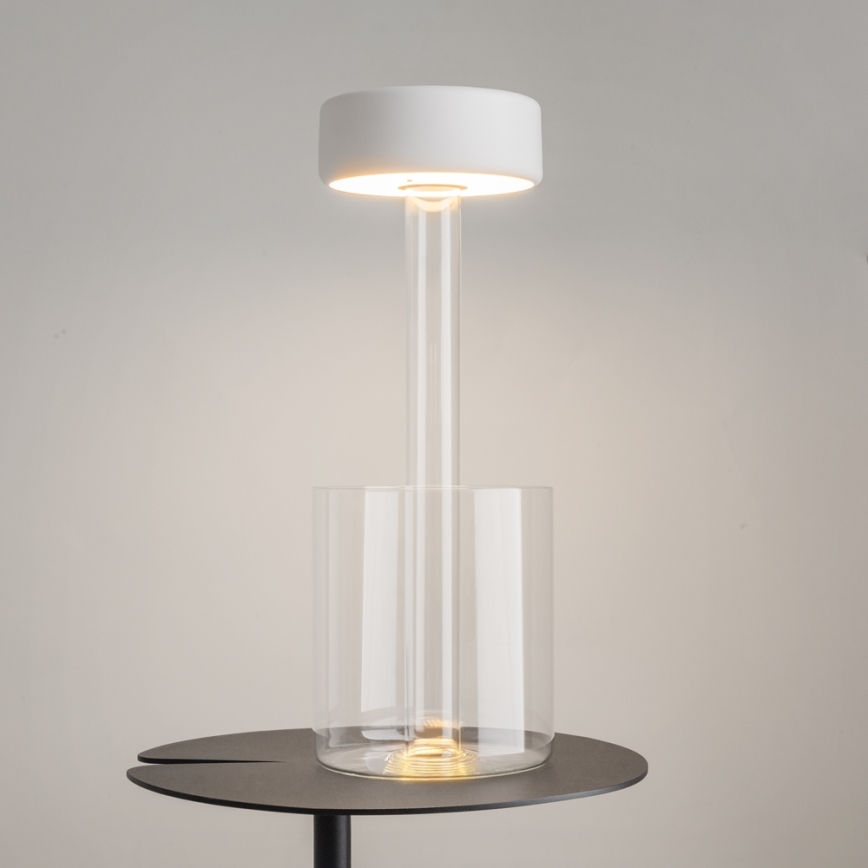 Maytoni MOD229TL-L3W3K1 - LED Димируем акумулаторен преносим настолна лампа LED/3W/5V 2200-4000K бял/прозрачен