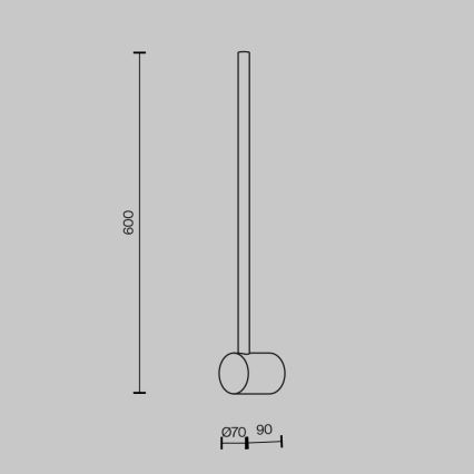 Maytoni MOD237WL-L6BS3K - LED аплик LIGHT STICK LED/7W/230V 3000K златист