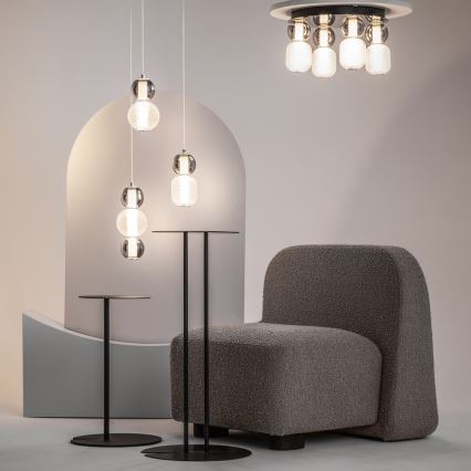 Maytoni MOD273CL-L60CH3K - LED Плафониера DROP 4xLED/15W/230V Ø 43 см лъскав хром