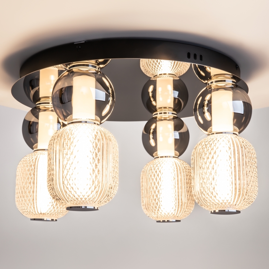 Maytoni MOD273CL-L60CH3K - LED Плафониера DROP 4xLED/15W/230V Ø 43 см лъскав хром