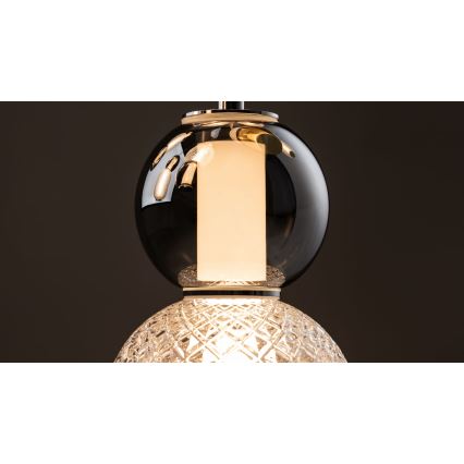 Maytoni MOD273CL-L60CH3K - LED Плафониера DROP 4xLED/15W/230V Ø 43 см лъскав хром