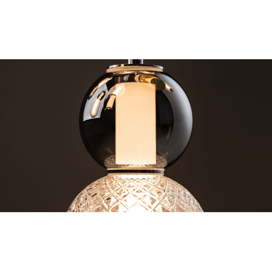 Maytoni MOD273CL-L60CH3K - LED Плафониера DROP 4xLED/15W/230V Ø 43 см лъскав хром
