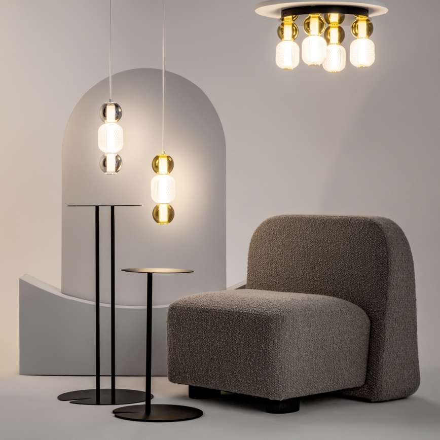 Maytoni MOD273CL-L60G3K - LED Плафониера DROP 4xLED/15W/230V Ø 43 см златист