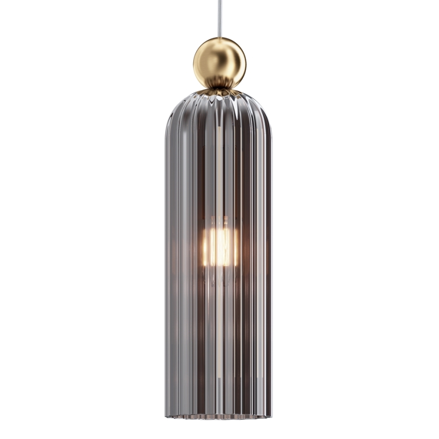 Maytoni MOD302PL-01GR - Пендел ANTIC 1xE14/40W/230V златист/сив