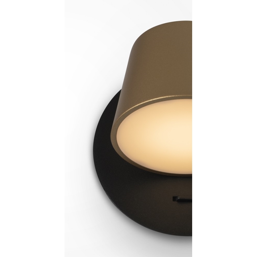 Maytoni MOD421WL-L6BBS3K - LED аплик PIXEL 7W/230V 3000K златист/черен