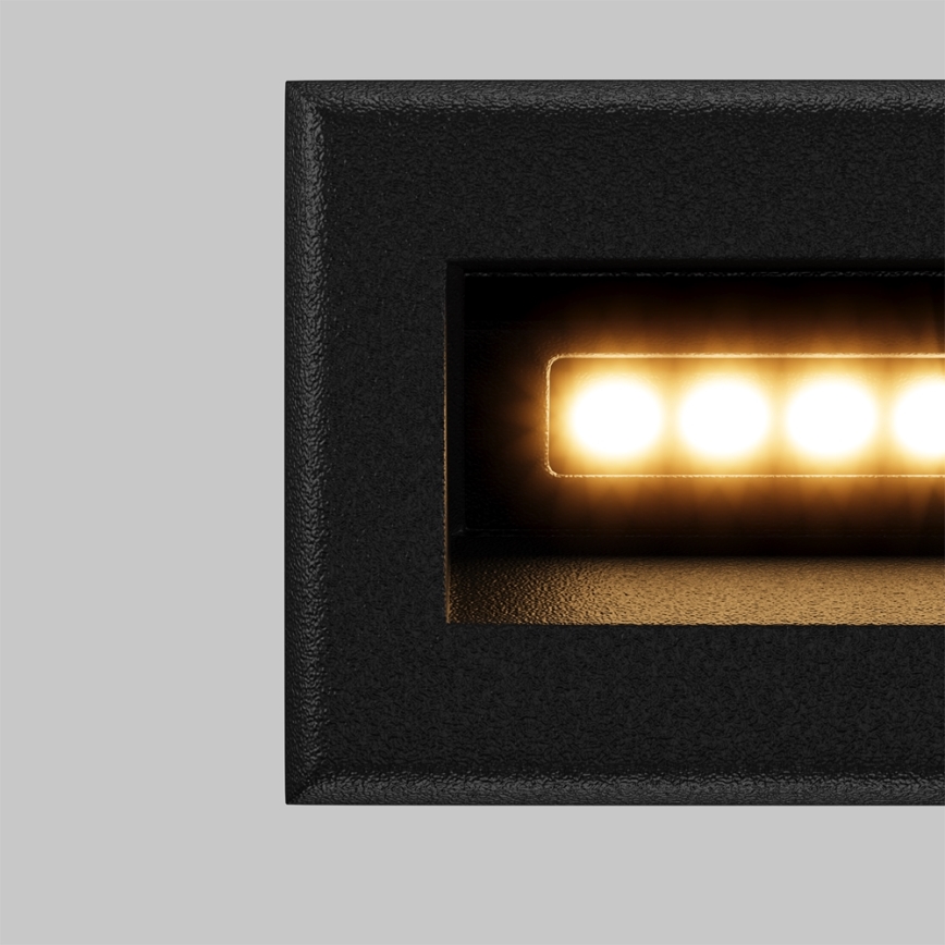 Maytoni O045SL-L3B3K - LED Екстериорна лампа за вграждане BOSCA LED/3W/230V 3000K IP65 черен