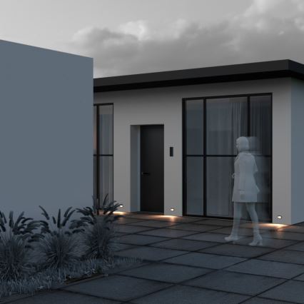 Maytoni O045SL-L3B3K - LED Екстериорна лампа за вграждане BOSCA LED/3W/230V 3000K IP65 черен