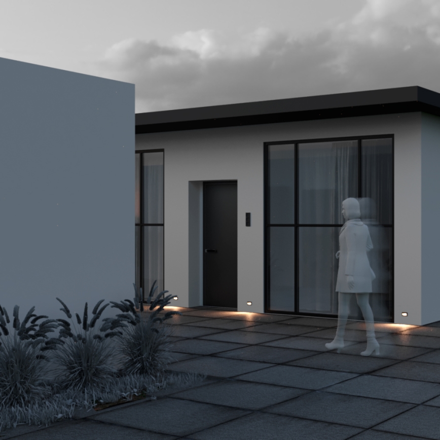 Maytoni O045SL-L3B3K - LED Екстериорна лампа за вграждане BOSCA LED/3W/230V 3000K IP65 черен