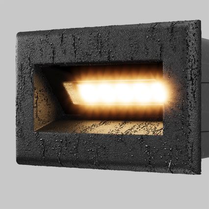 Maytoni O045SL-L3B3K - LED Екстериорна лампа за вграждане BOSCA LED/3W/230V 3000K IP65 черен