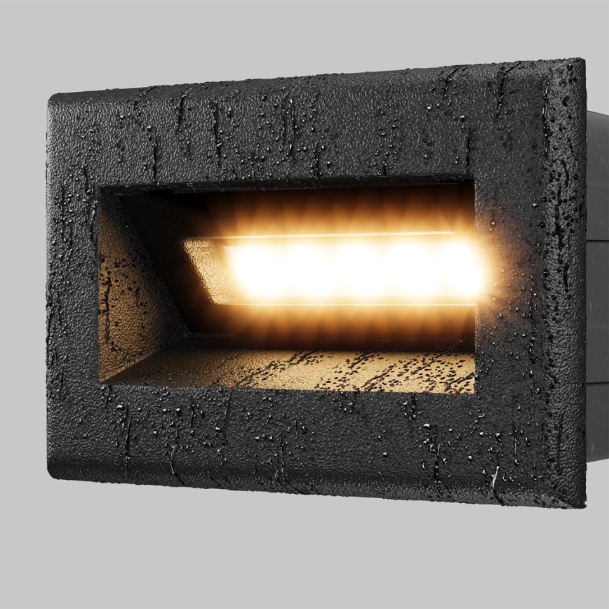 Maytoni O045SL-L3B3K - LED Екстериорна лампа за вграждане BOSCA LED/3W/230V 3000K IP65 черен