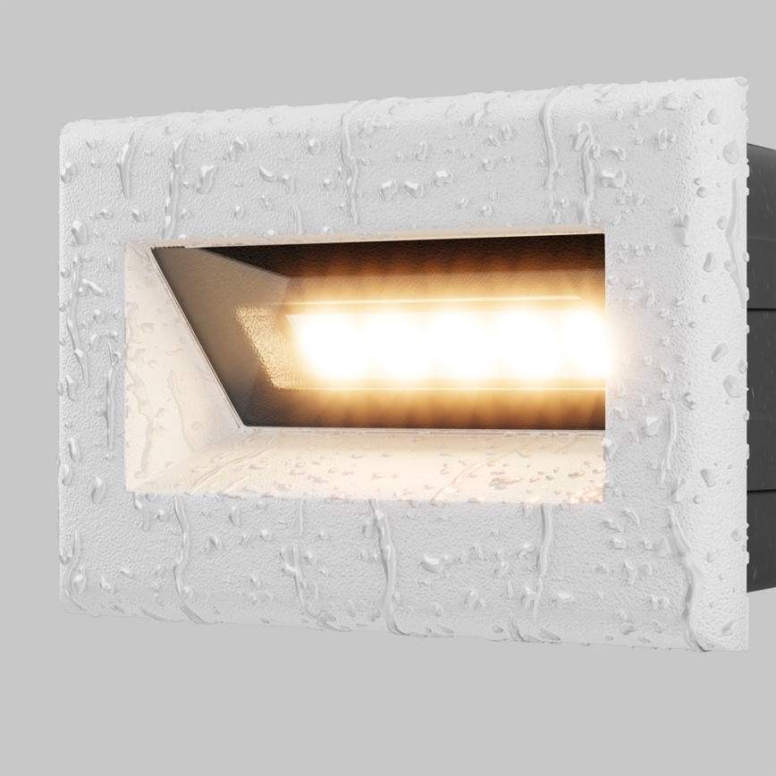 Maytoni O045SL-L3W3K - LED Екстериорна лампа за вграждане BOSCA LED/3W/230V 3000K IP65 бял
