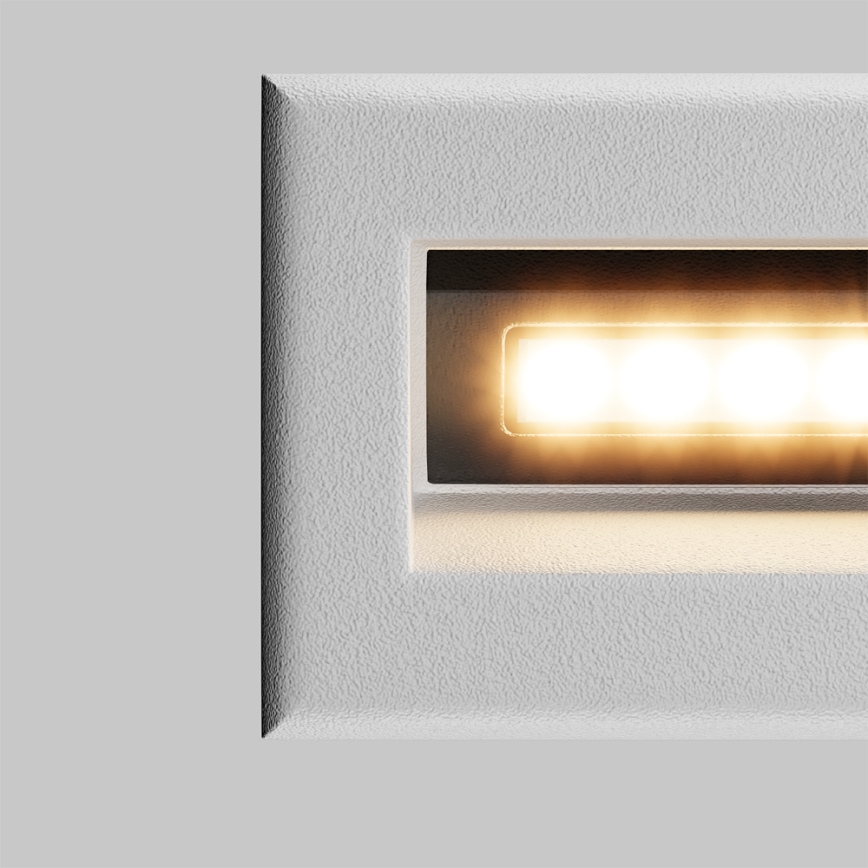 Maytoni O045SL-L3W3K - LED Екстериорна лампа за вграждане BOSCA LED/3W/230V 3000K IP65 бял