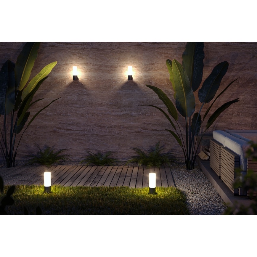 Maytoni O418FL-01B - Екстериорна лампа WILLIS 1xE27/60W/230V 30 см IP54 черен