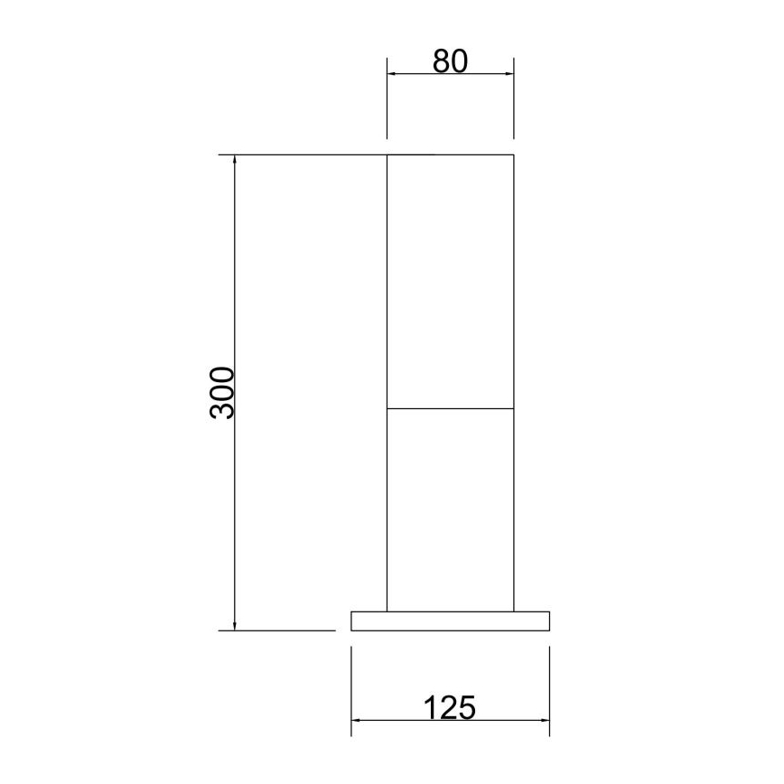 Maytoni O418FL-01B - Екстериорна лампа WILLIS 1xE27/60W/230V 30 см IP54 черен