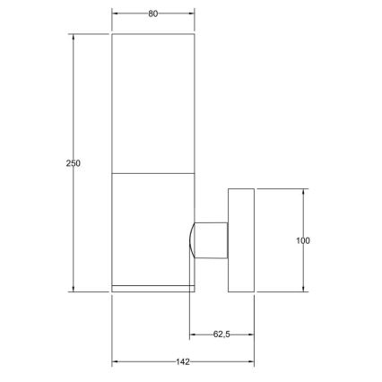 Maytoni O418WL-01B - Екстериорен аплик WILLIS 1xE27/60W/230V IP54 черен