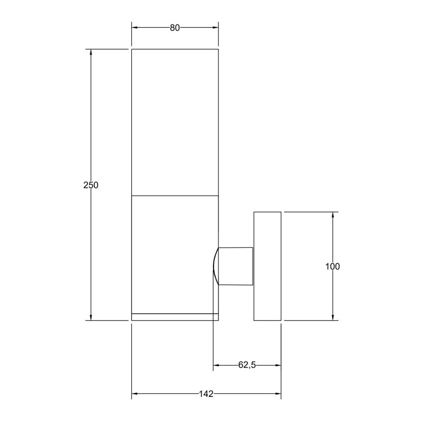 Maytoni O418WL-01B - Екстериорен аплик WILLIS 1xE27/60W/230V IP54 черен