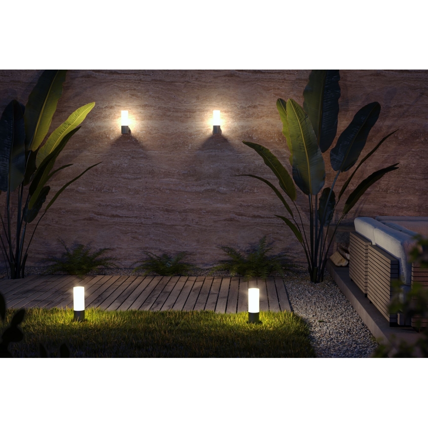 Maytoni O418WL-01GR - Екстериорен аплик WILLIS 1xE27/60W/230V IP54 антрацит