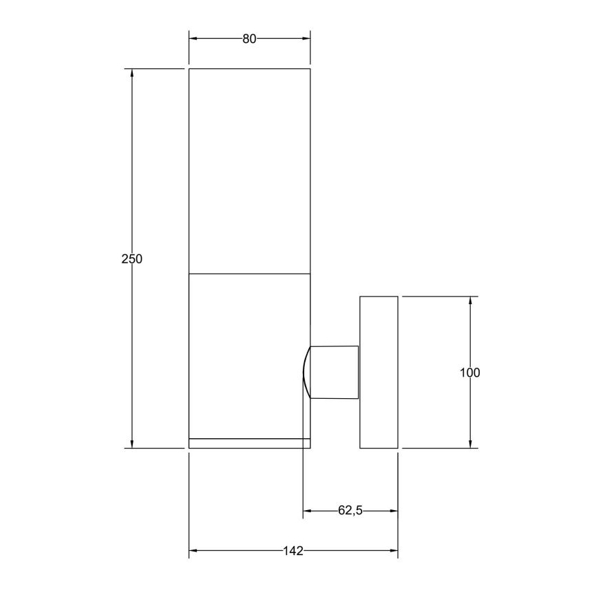 Maytoni O418WL-01GR - Екстериорен аплик WILLIS 1xE27/60W/230V IP54 антрацит
