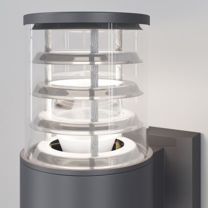 Maytoni O576WL-02GR - Екстериорен аплик BRONX 2xE27/60W/230V IP54 антрацит