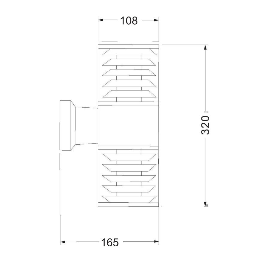 Maytoni O576WL-02GR - Екстериорен аплик BRONX 2xE27/60W/230V IP54 антрацит