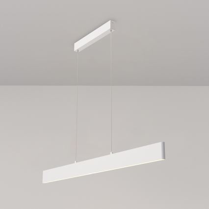 Maytoni P010PL-L30W4K - LED Пендел STEP LED/30W/230V 4000K 118,5 см бял