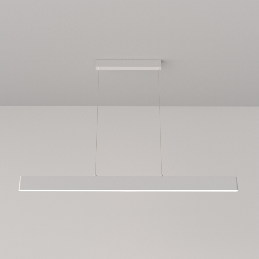 Maytoni P010PL-L30W4K - LED Пендел STEP LED/30W/230V 4000K 118,5 см бял