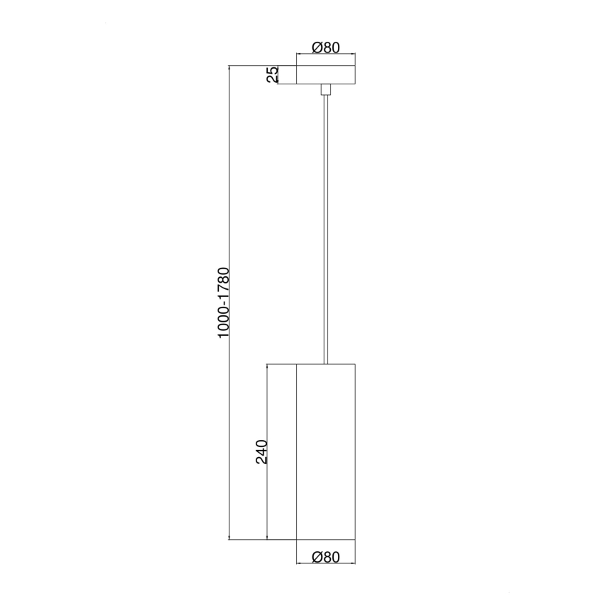 Maytoni P011PL-01CH - Пендел GIOIA 1xE14/40W/230V черен