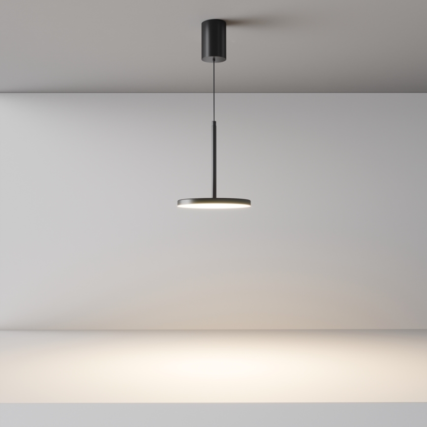 Maytoni P076PL-L12W3K-B - LED Пендел PLATO LED/12W/230V 3000K черен