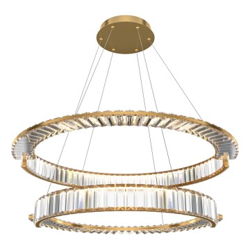 Maytoni P097PL-L90G4K - LED полилей KRONE на кабел, LED/90W/230V, CRI 90, Ø 102 см, златист