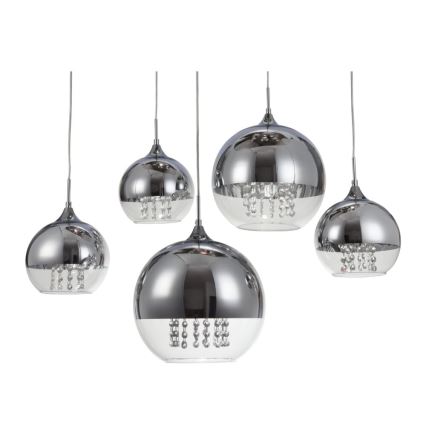 Maytoni P140-PL-170-5-N - Пендел FERMI 5xE27/60W/230V лъскав хром
