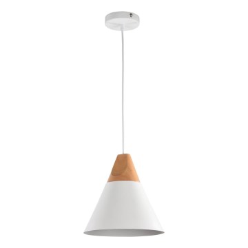Maytoni P359-PL-01-W - Пендел BICONES 1xE27/60W/230V Ø 22 см бял/бежов