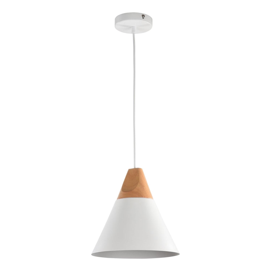 Maytoni P359-PL-01-W - Пендел BICONES 1xE27/60W/230V Ø 22 см бял/бежов