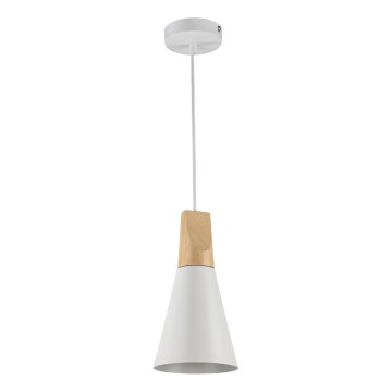 Maytoni P359-PL-140-W - Пендел BICONES 1xE27/60W/230V Ø 14 см бял/бежов