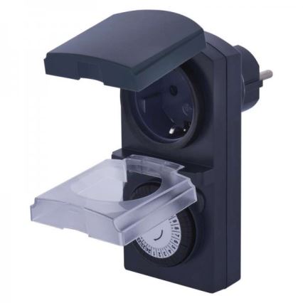 Механичен екстериорен времеви превключвател SCHUKO IP44