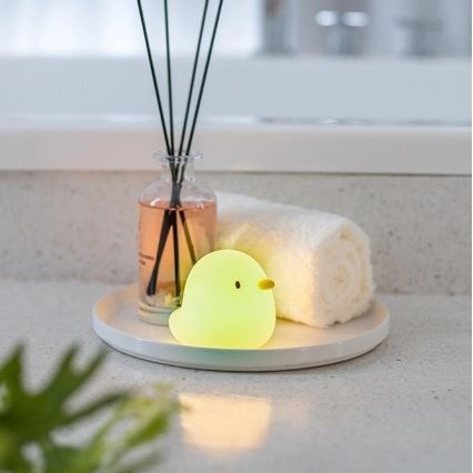 MegaLight - LED RGB Акумулаторна детска сензорна лампа за вана SWIMMY DUCK LED/5V