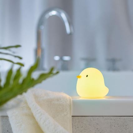 MegaLight - LED RGB Акумулаторна детска сензорна лампа за вана SWIMMY DUCK LED/5V