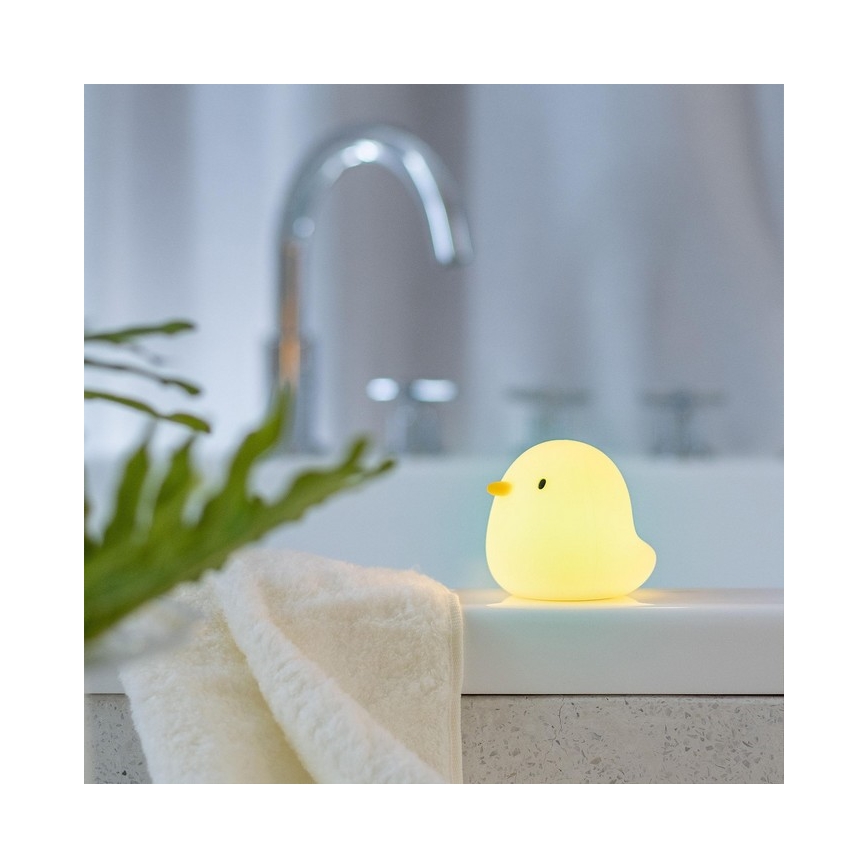 MegaLight - LED RGB Акумулаторна детска сензорна лампа за вана SWIMMY DUCK LED/5V