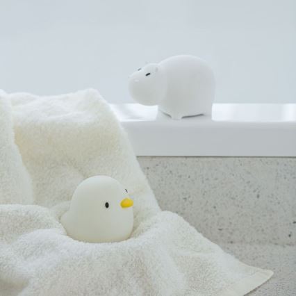 MegaLight - LED RGB Акумулаторна детска сензорна лампа за вана SWIMMY DUCK LED/5V