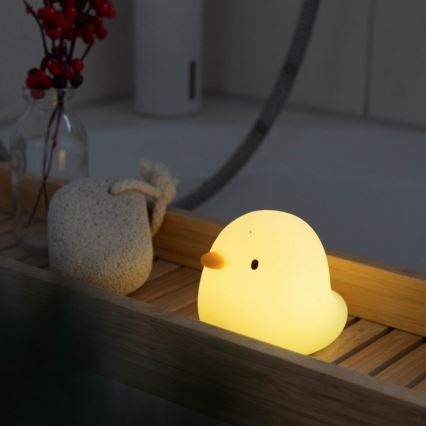 MegaLight - LED RGB Акумулаторна детска сензорна лампа за вана SWIMMY DUCK LED/5V