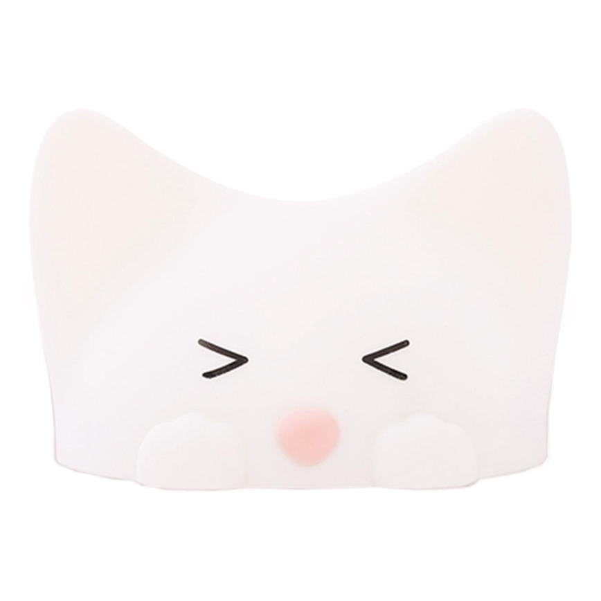 MegaLight - LED RGB Димируем акумулаторен детски докосване лампа CATTY CAT LED/5V