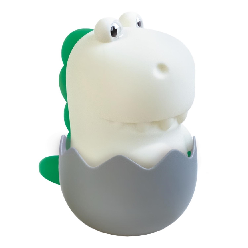 MegaLight - LED RGB Димируем акумулаторен детски докосване лампа DIGGY DINO LED/5V