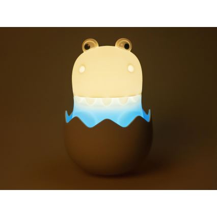MegaLight - LED RGB Димируем акумулаторен детски докосване лампа DIGGY DINO LED/5V