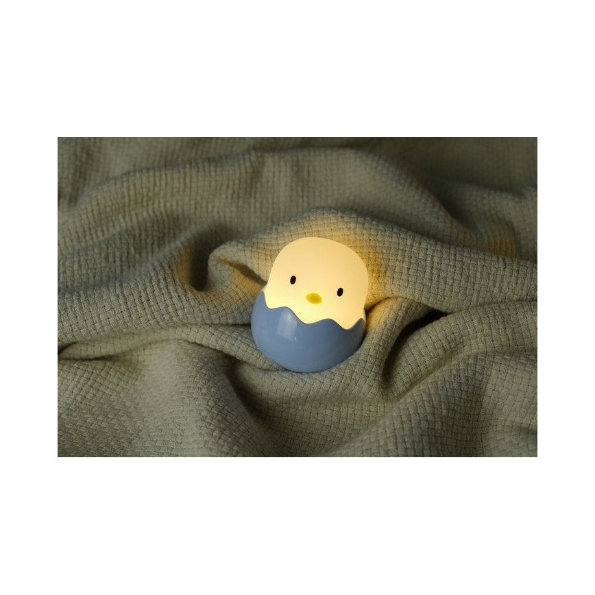 MegaLight - LED RGB Димируем акумулаторен детски докосване лампа EGGY EGG LED/5V