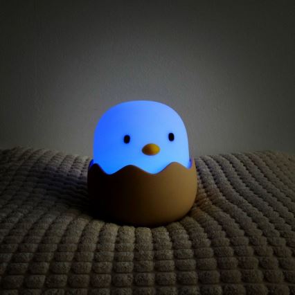 MegaLight - LED RGB Димируем акумулаторен детски докосване лампа EGGY EGG LED/5V