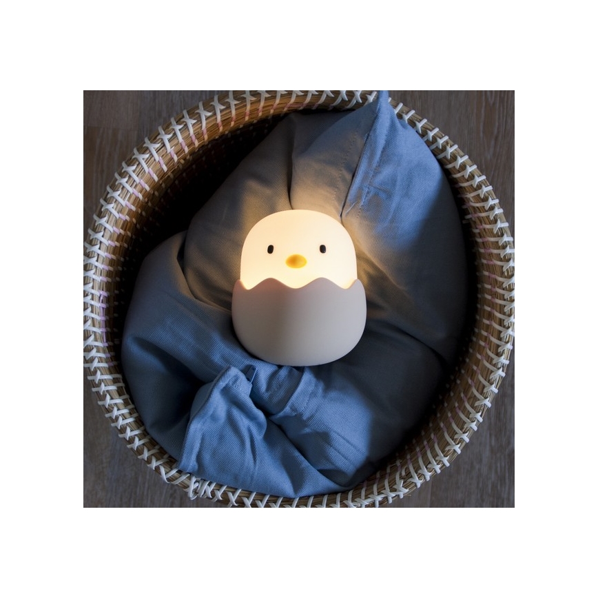 MegaLight - LED RGB Димируем акумулаторен детски докосване лампа EGGY EGG LED/5V