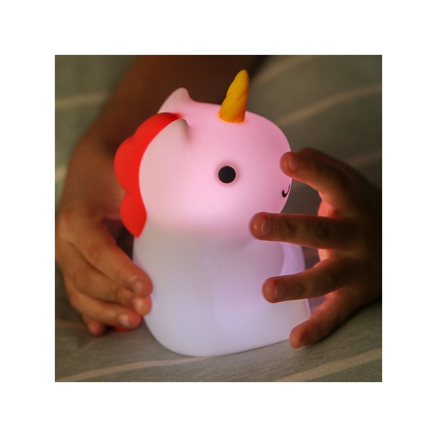 MegaLight - LED RGB Димируем акумулаторен детски докосване лампа MAGGY MAGIC LED/5V