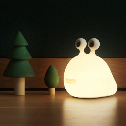 MegaLight - LED RGB Димируем акумулаторен детски докосване лампа MOMO MOON LED/5V