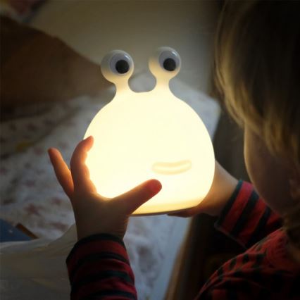 MegaLight - LED RGB Димируем акумулаторен детски докосване лампа MOMO MOON LED/5V